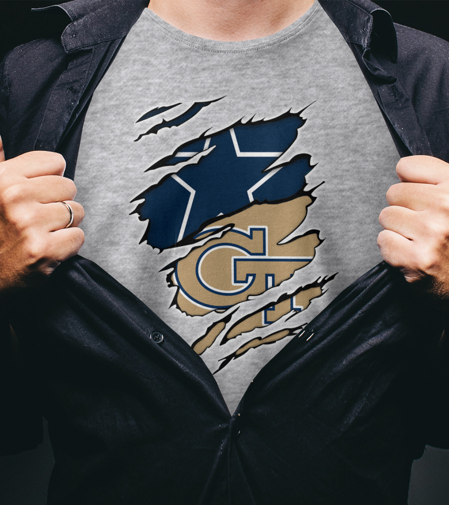 Cowboys GT Tech Dual Logo Blend T-Shirt