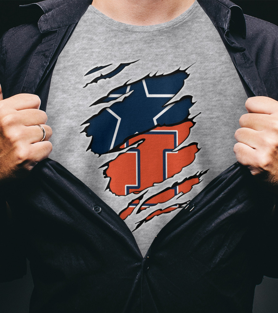 Cowboys Illinois Intertwined Star And Block I T-Shirt