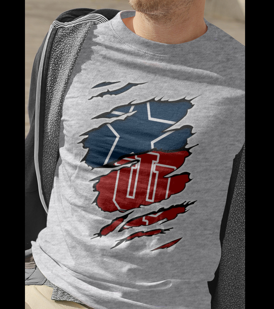 Cowboys Hoosiers Cowboys Blue Star Red IU T-Shirt