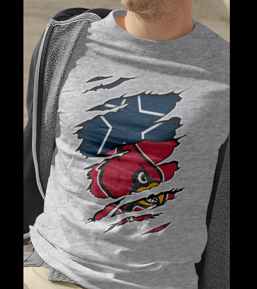 Cowboys Louisville Cardinals Tech Cowboys T-Shirt