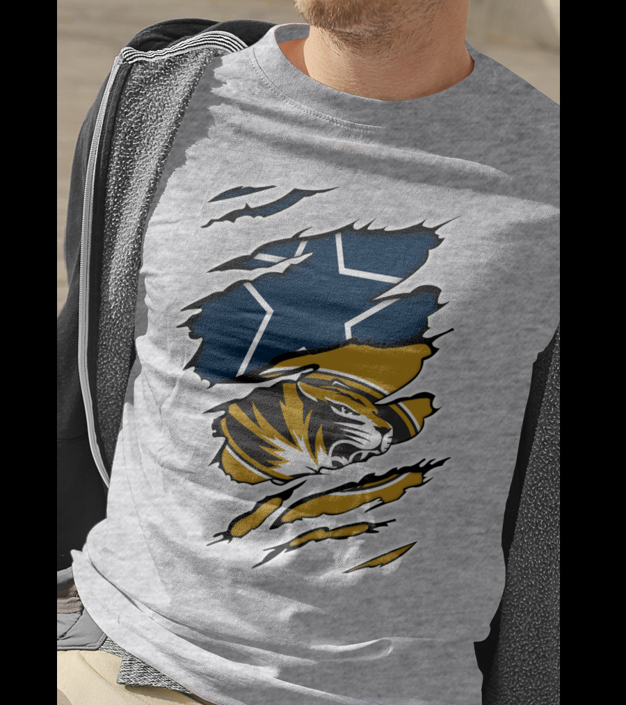 Cowboys Missouri Cowboys Tiger Stripe Star T-Shirt