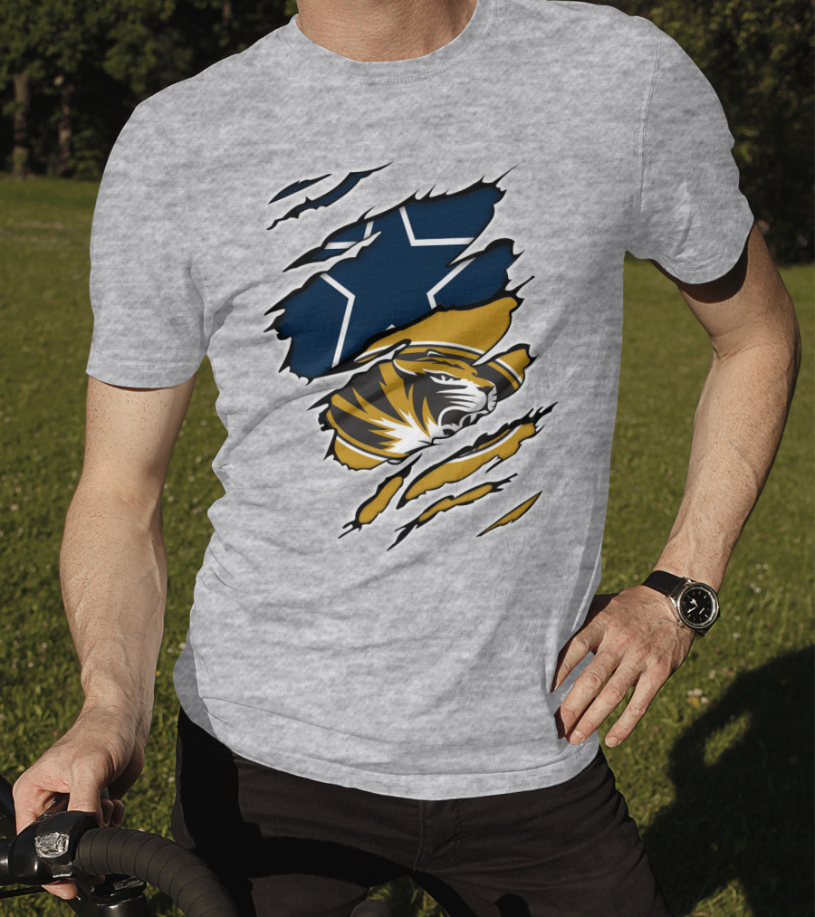 Cowboys Missouri Cowboys Tiger Stripe Star T-Shirt