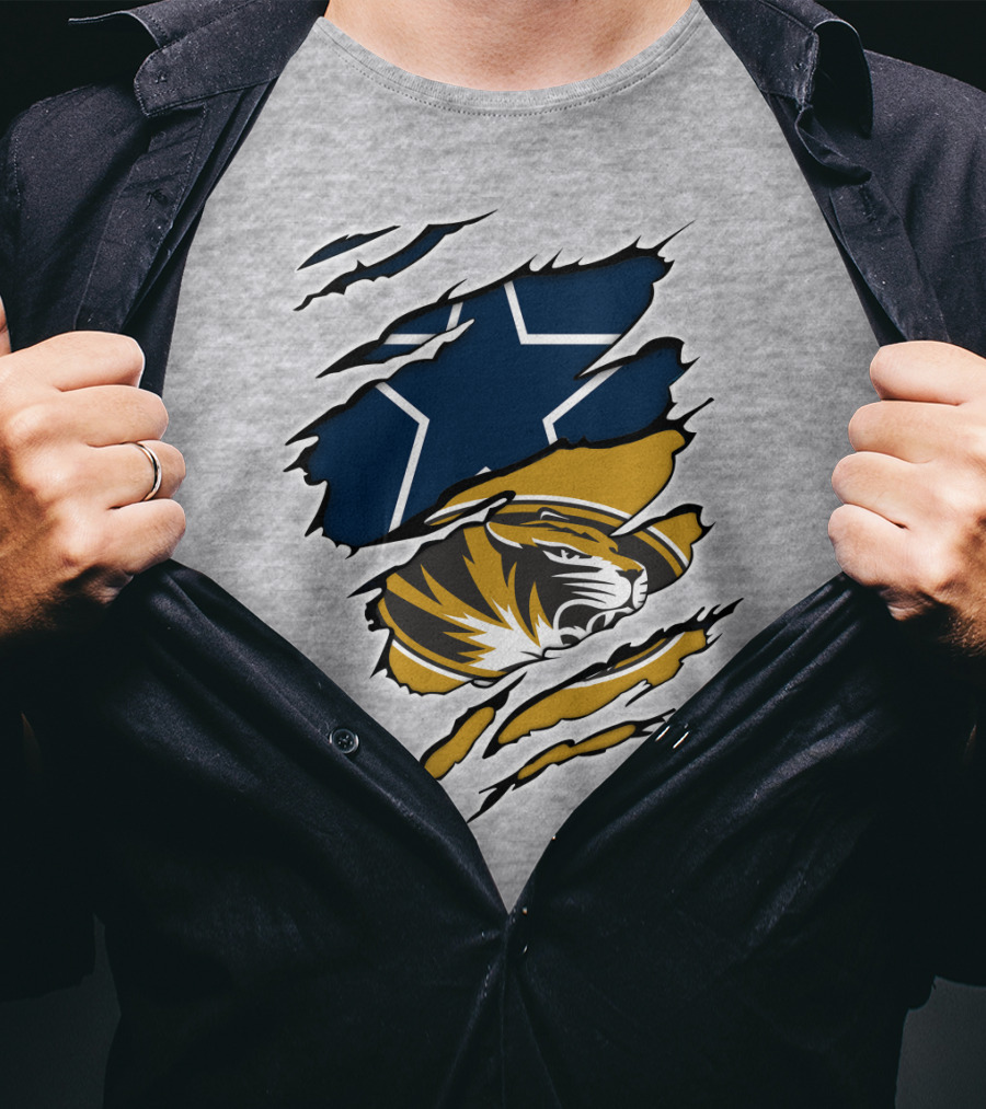 Cowboys Missouri Cowboys Tiger Stripe Star T-Shirt