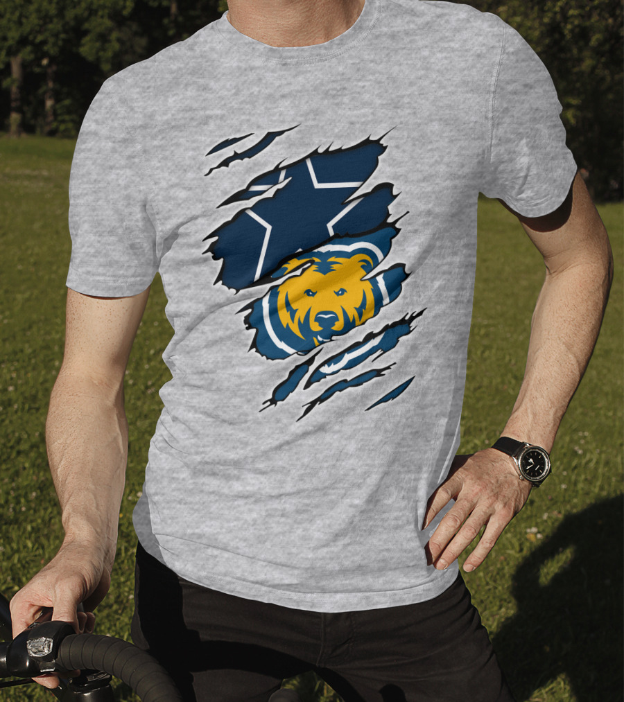 Cowboys Bears Cowboys Star And Bear Claw T-Shirt