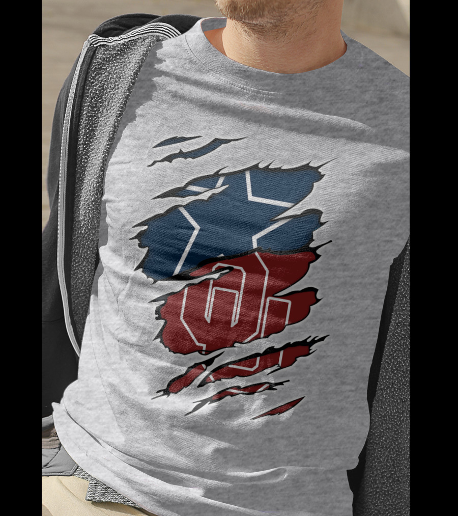 Oklahoma Cowboys OU Texas Star Rivalry T-Shirt