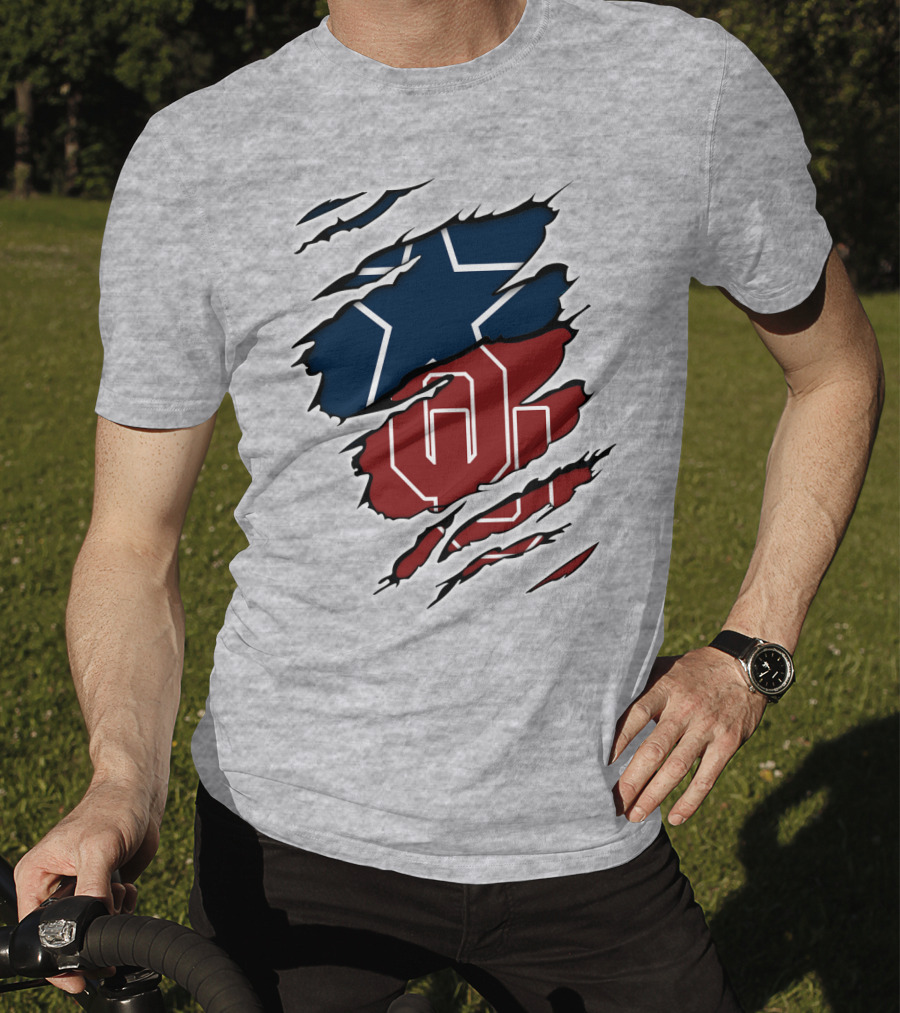 Oklahoma Cowboys OU Texas Star Rivalry T-Shirt
