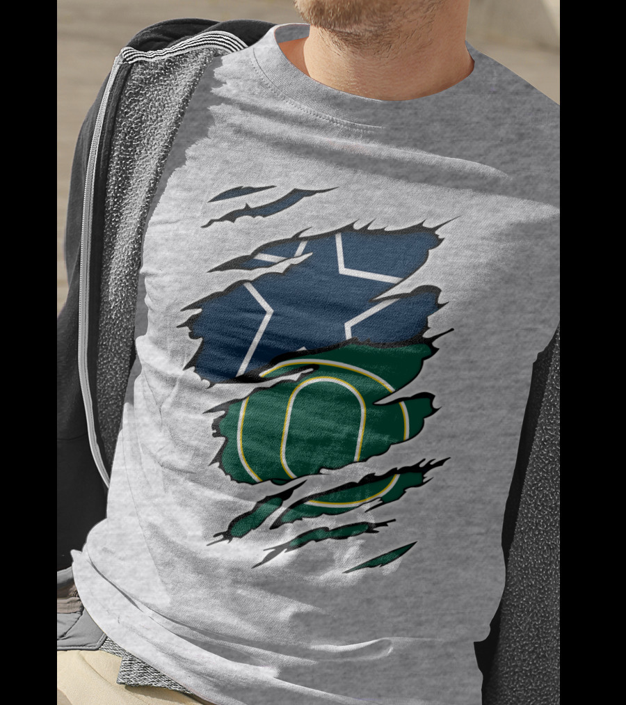 Cowboys Ducks Cowboys Star And O Logo Combination T-Shirt