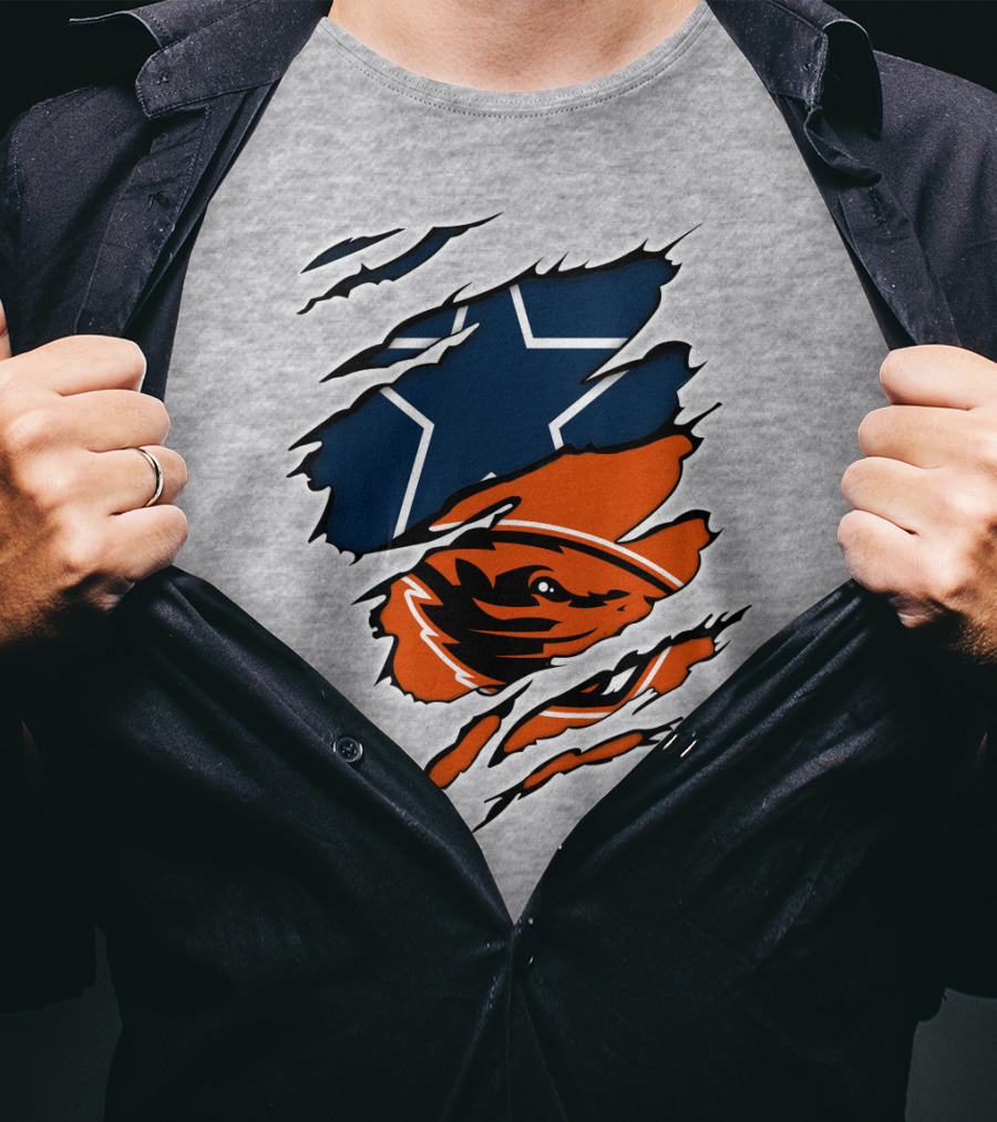 Cowboys Oregon State Beavers Cowboys Star T-Shirt