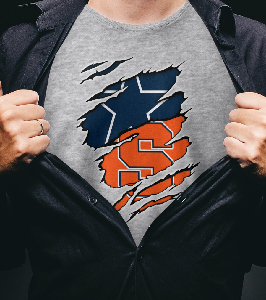 Syracuse Cowboys Star Torn Layers T-Shirt