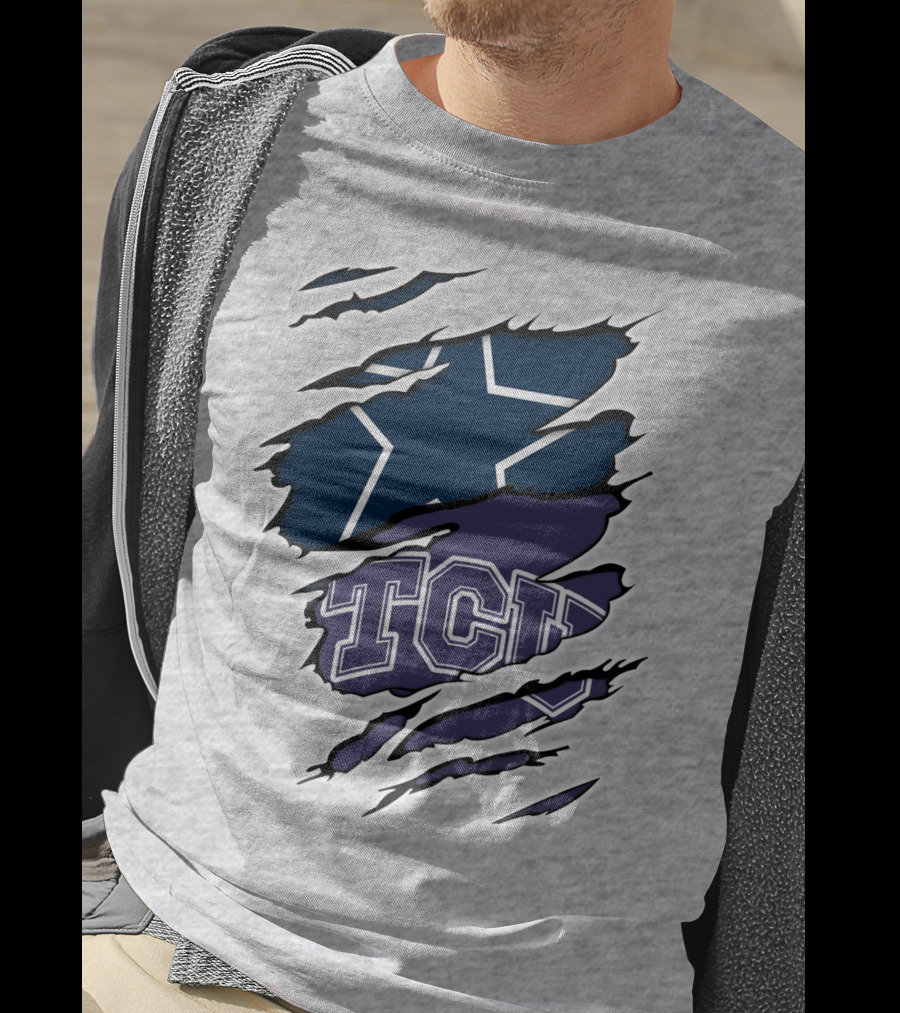 Cowboys TCU Star Torn T-Shirt