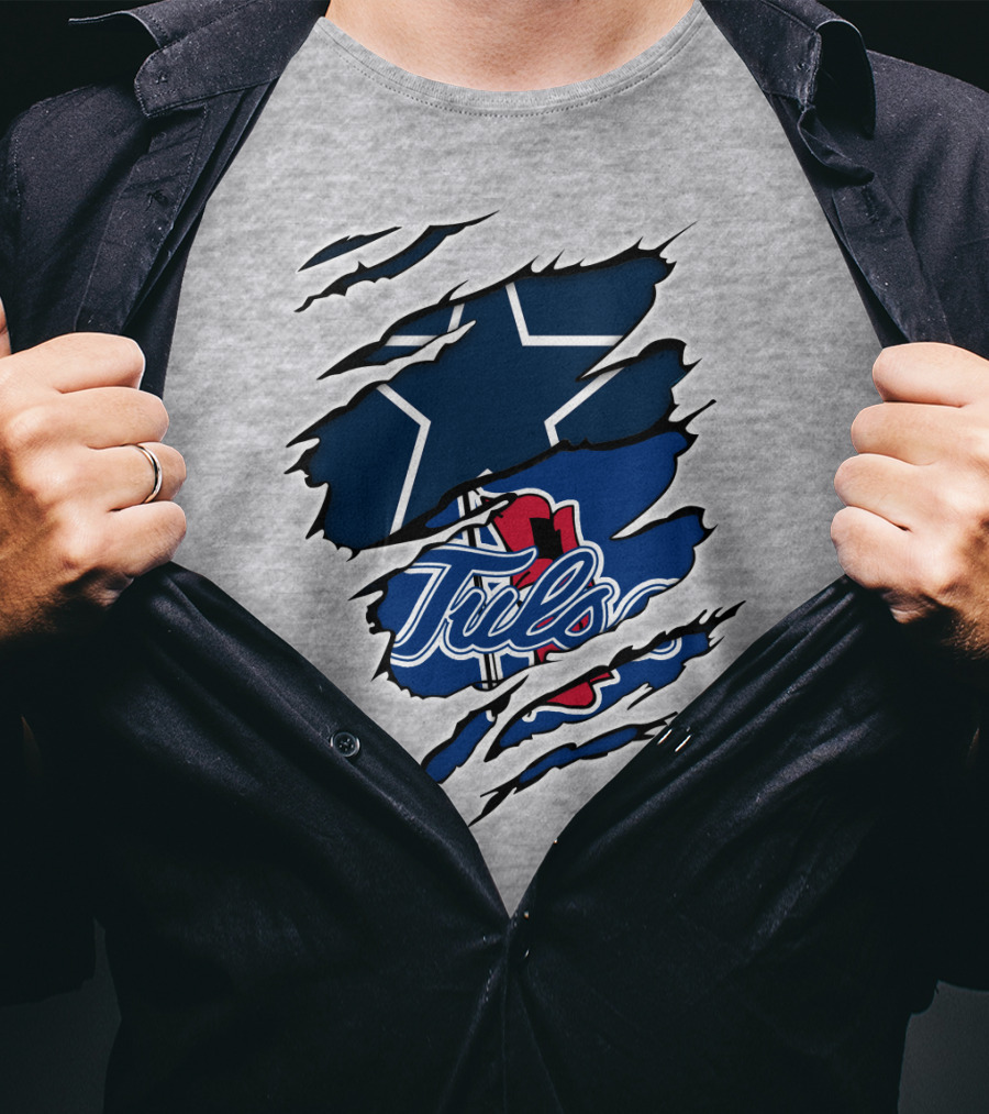 Tulsa Cowboys Dallas Star Rip T-Shirt