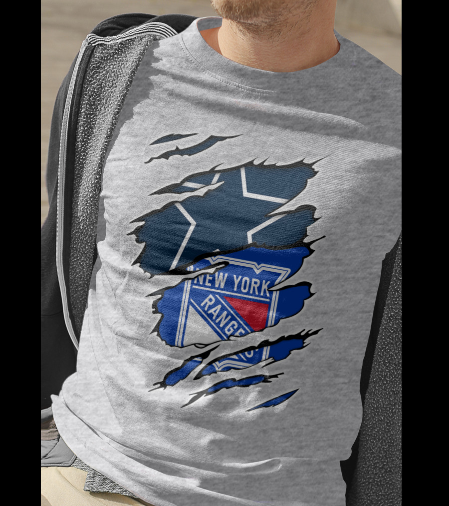 Cowboys Star New York Rangers Fusion T-Shirt