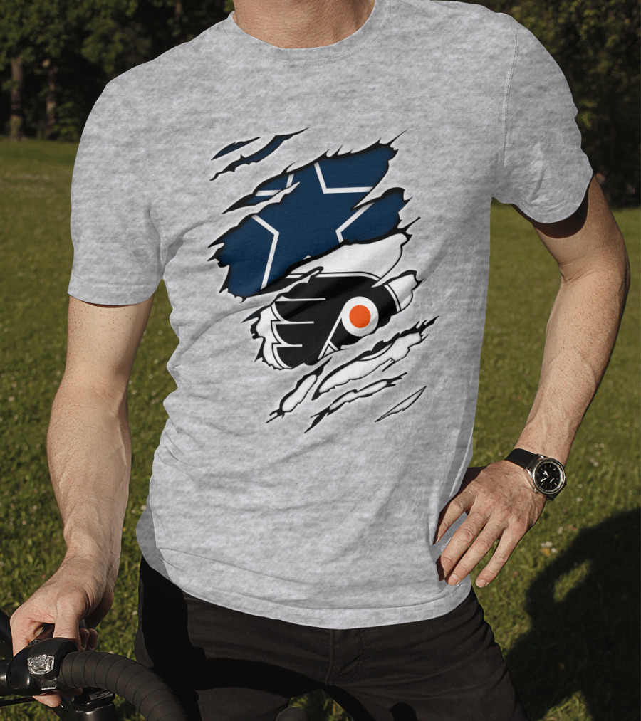 Cowboys Flyers Cowboys Logos Blend T-Shirt