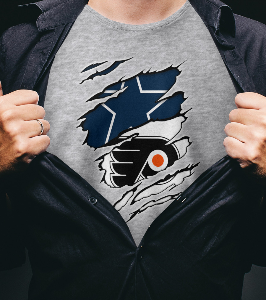 Cowboys Flyers Cowboys Logos Blend T-Shirt