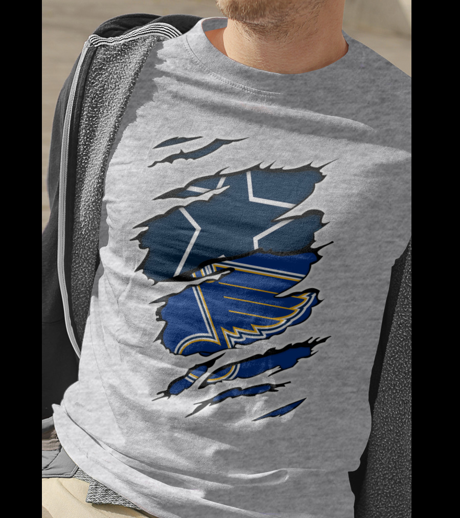 Cowboys Blues Dallas Stars St. Louis Blues T-Shirt
