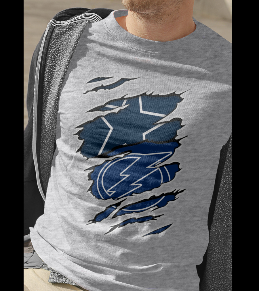 Cowboys Star Lightning Bolt T-Shirt