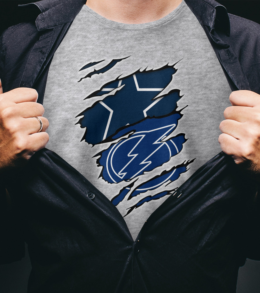 Cowboys Star Lightning Bolt T-Shirt