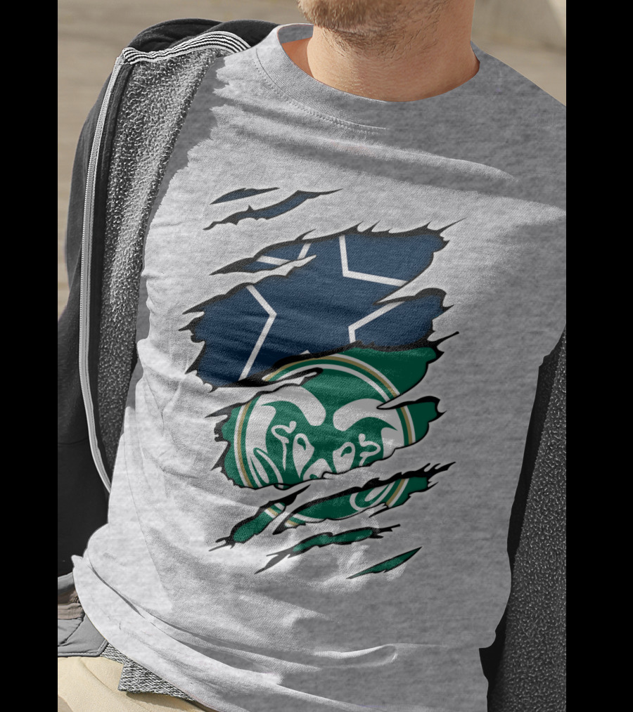 Cowboys Rams Star Logo Fusion T-Shirt