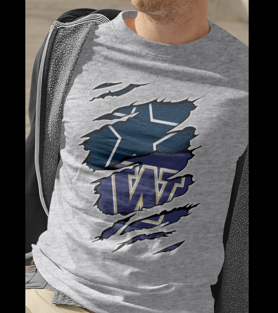 Cowboys Washington Star And W T-Shirt