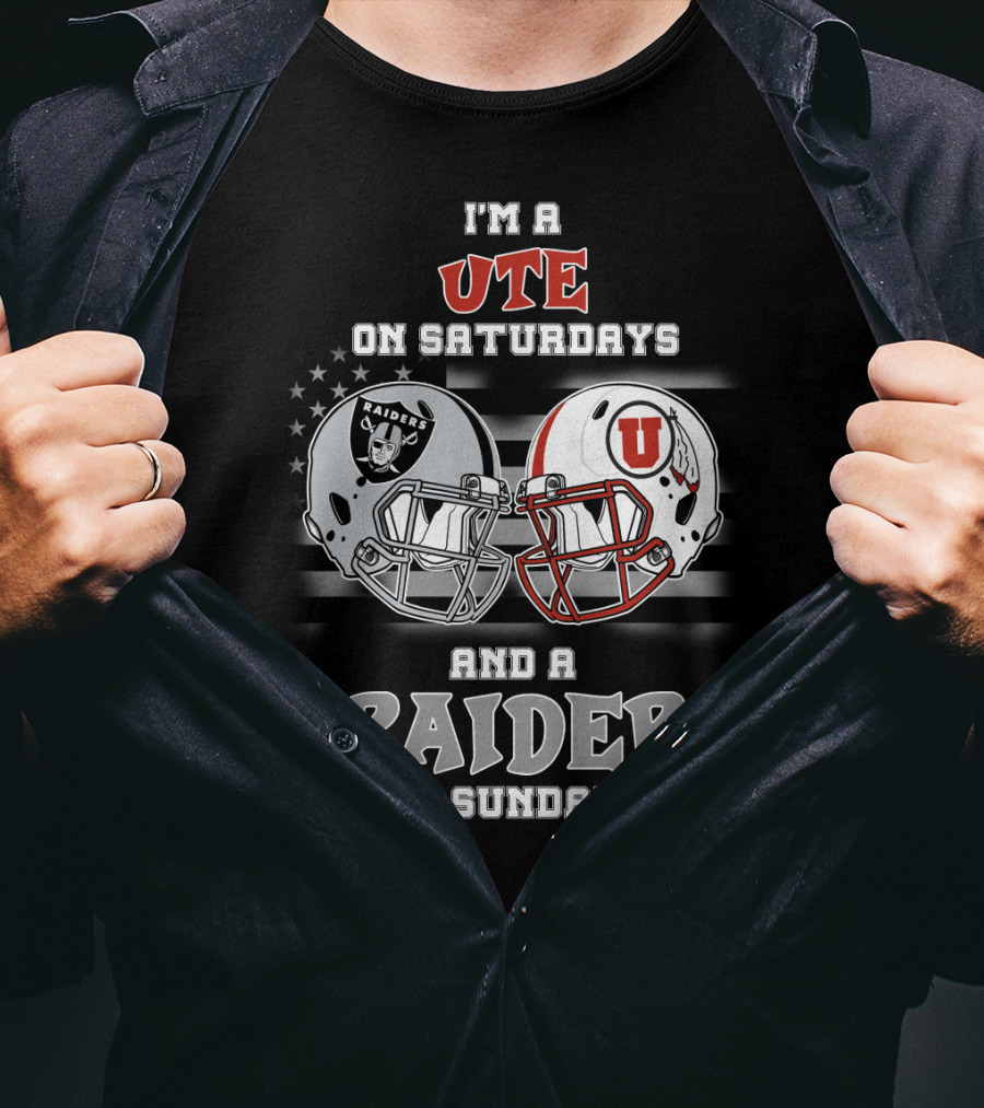 I'm A Ute On Saturdays And A Raider On Sundays T-Shirt
