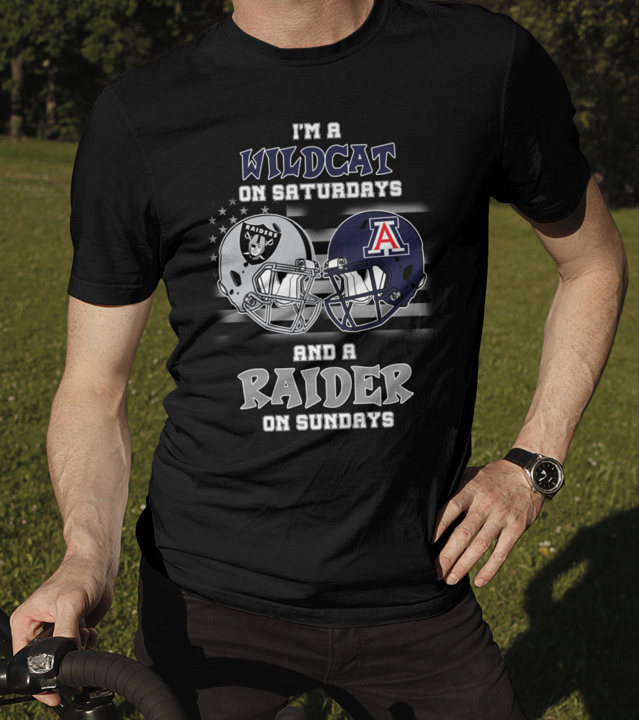 I'm A Wildcat On Saturdays And A Raider On Sundays T-Shirt