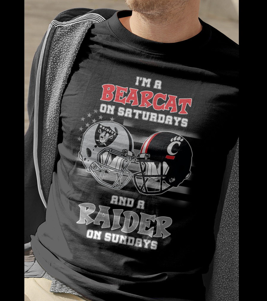 I'm A Bearcat On Saturdays And A Raider On Sundays T-Shirt