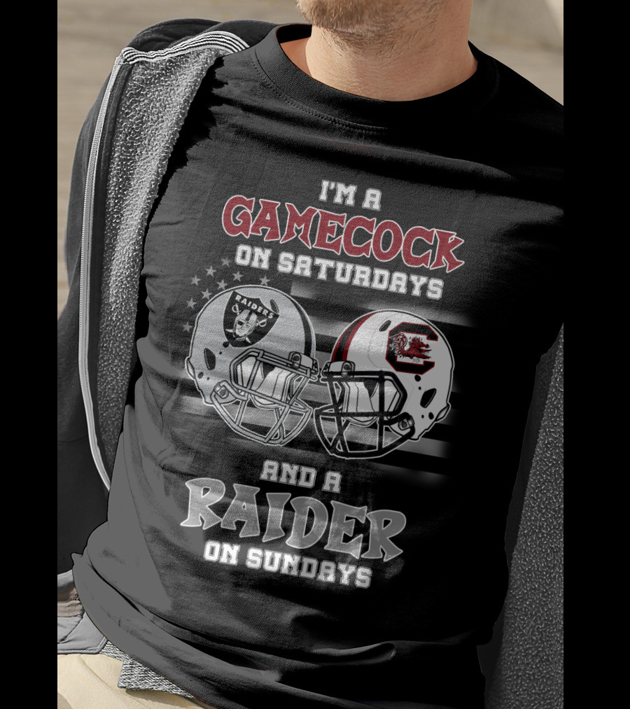 I'm A Gamecock On Saturdays And A Raider On Sundays T-Shirt