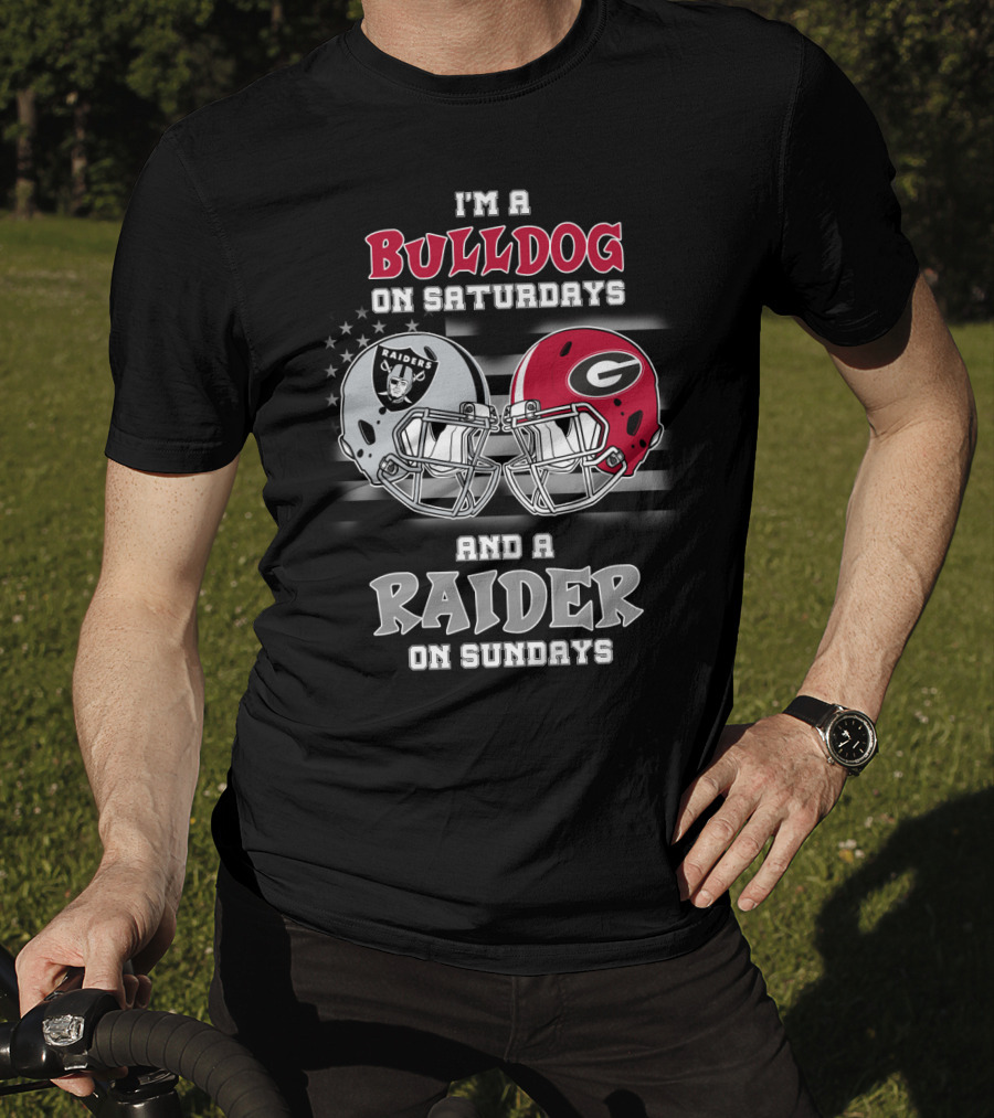 I'm A Bulldog On Saturdays And A Raider On Sundays T-Shirt