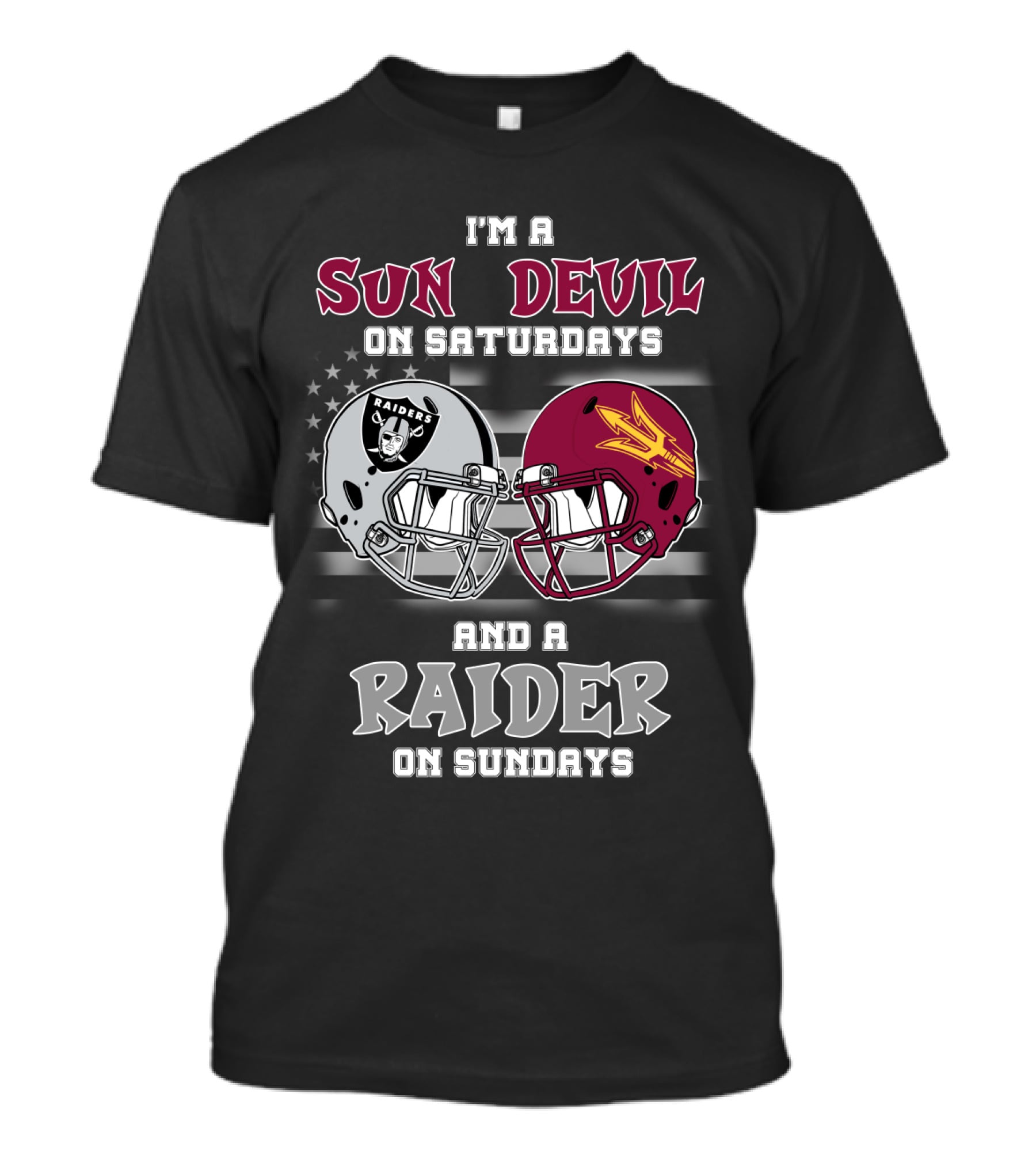 I'm A Sun Devil On Saturdays And A Raider On Sundays T-Shirt