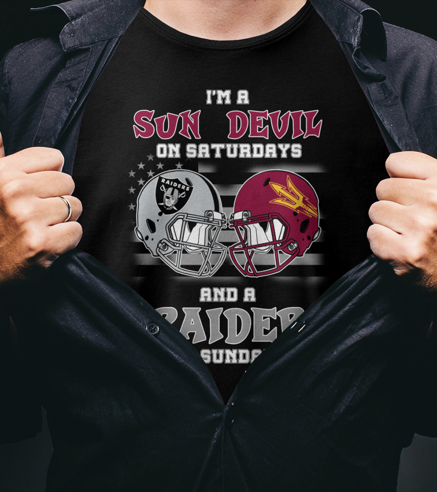 I'm A Sun Devil On Saturdays And A Raider On Sundays T-Shirt