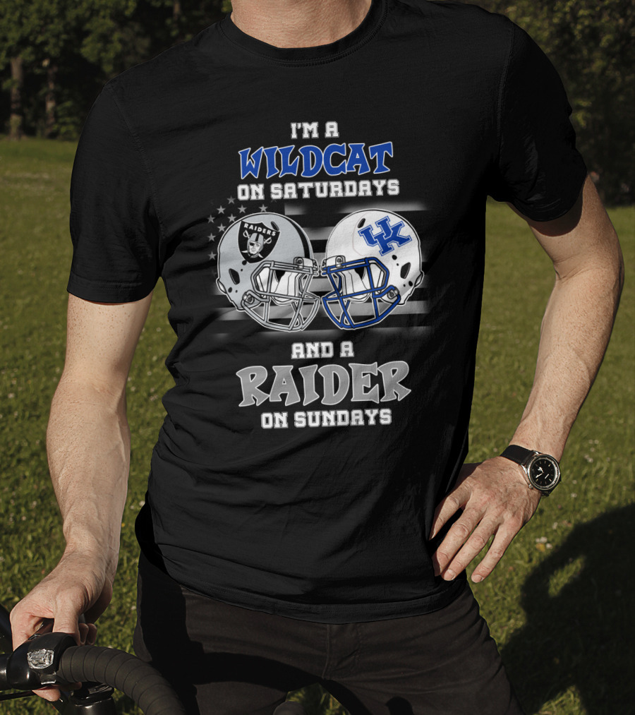 I'm A Wildcat On Saturdays And A Raider On Sundays T-Shirt