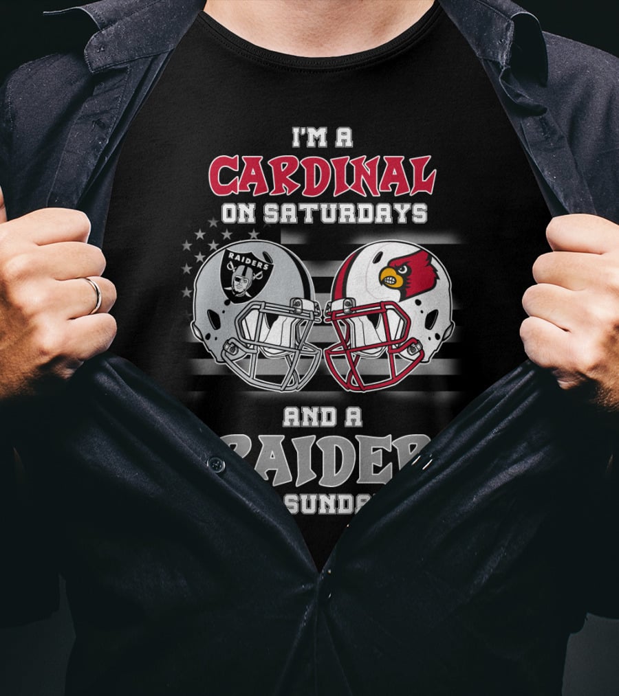 I'm A Cardinal On Saturdays And A Raider On Sundays T-Shirt