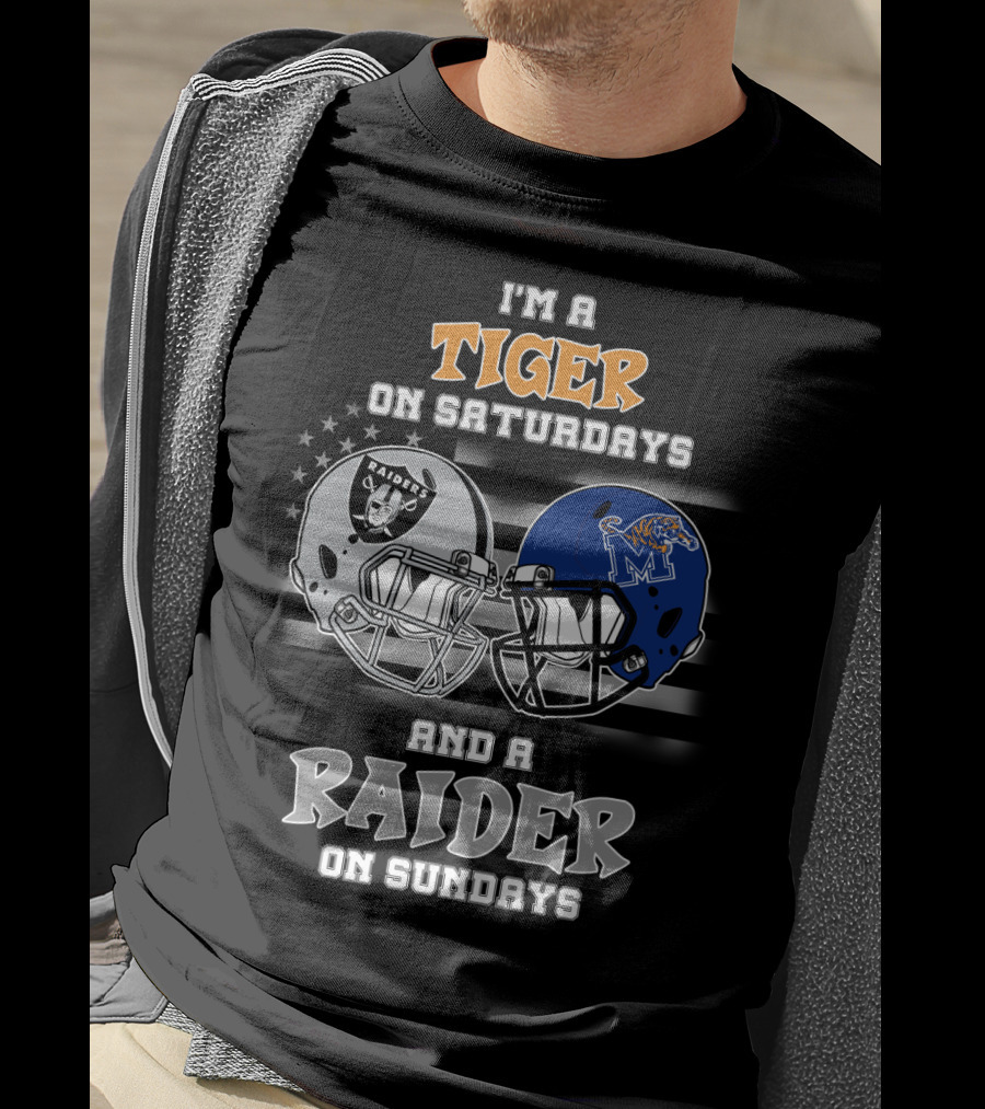 I'm A Tiger On Saturdays And A Raider On Sundays T-Shirt