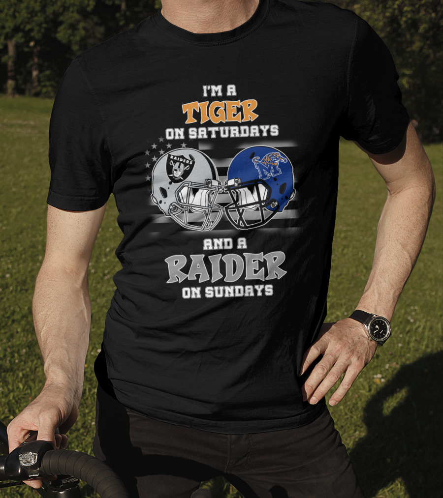 I'm A Tiger On Saturdays And A Raider On Sundays T-Shirt