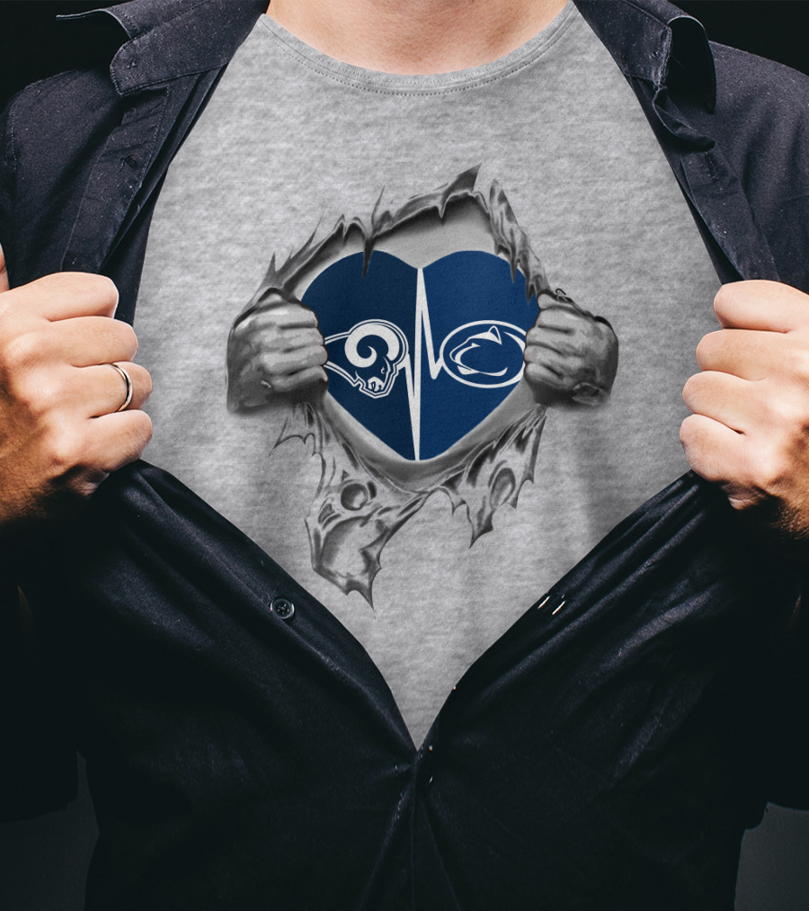 Rams Penn State Heartbeat T-Shirt