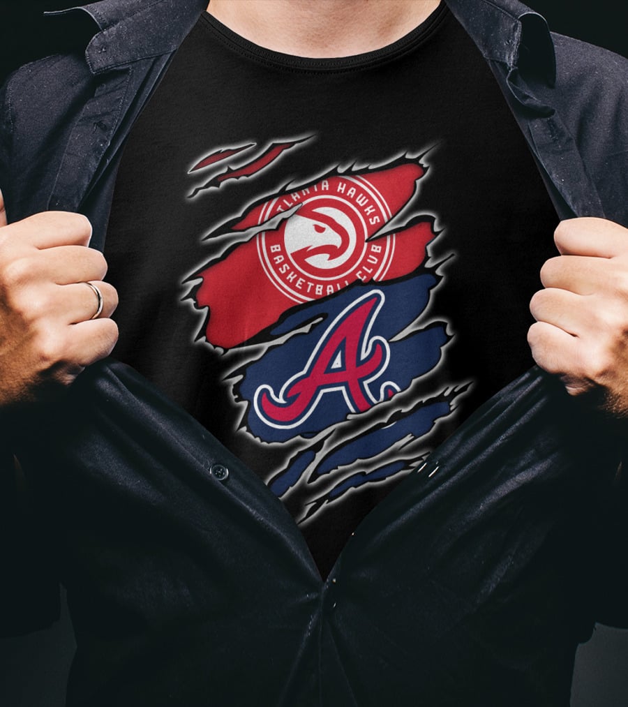 Atlanta Hawks Basketball Club Braves A T-Shirt