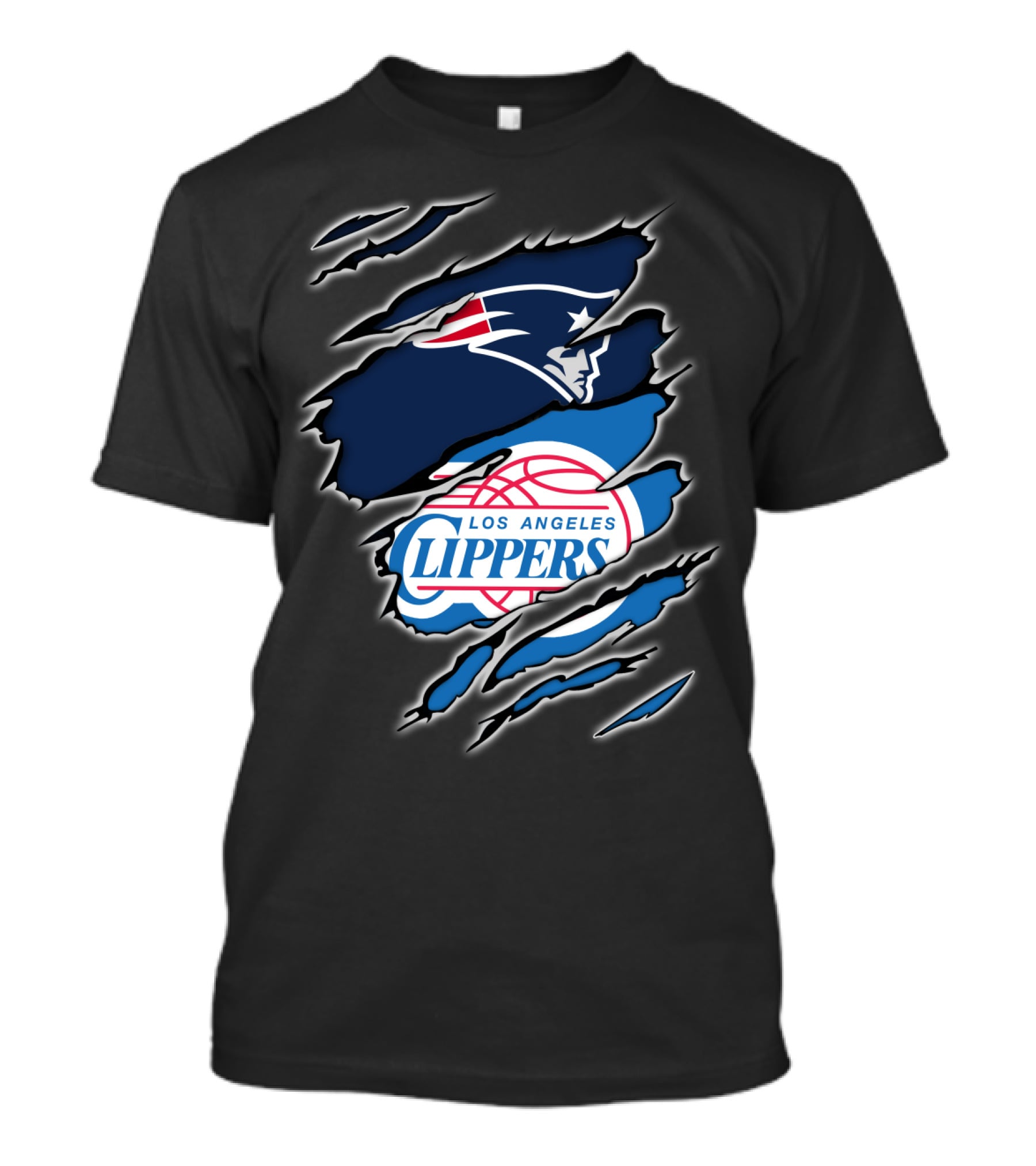 New England Patriots Los Angeles Clippers Crossover T-Shirt