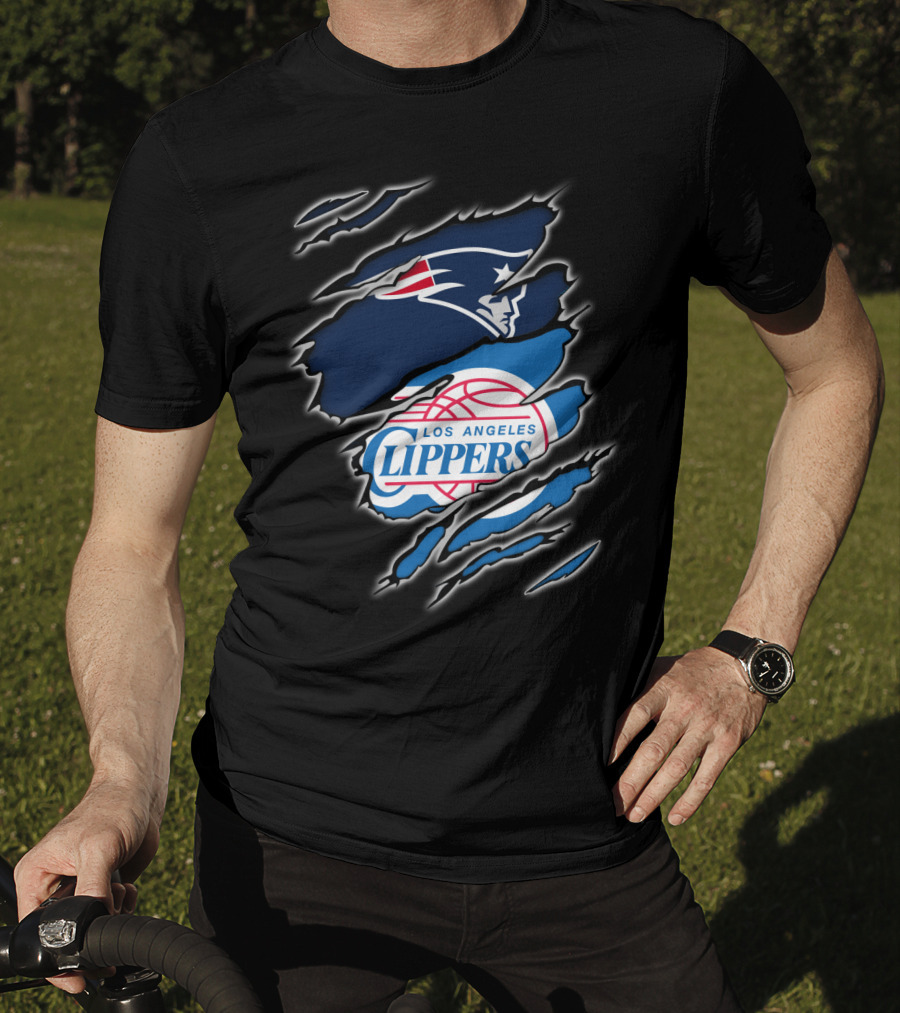 New England Patriots Los Angeles Clippers Crossover T-Shirt