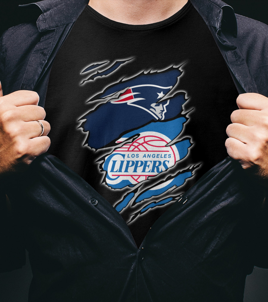 New England Patriots Los Angeles Clippers Crossover T-Shirt