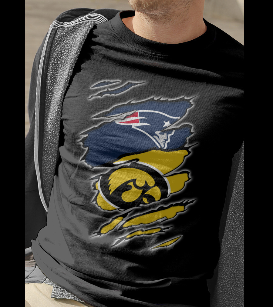 Patriots Hawkeyes Team Spirit Fusion T-Shirt