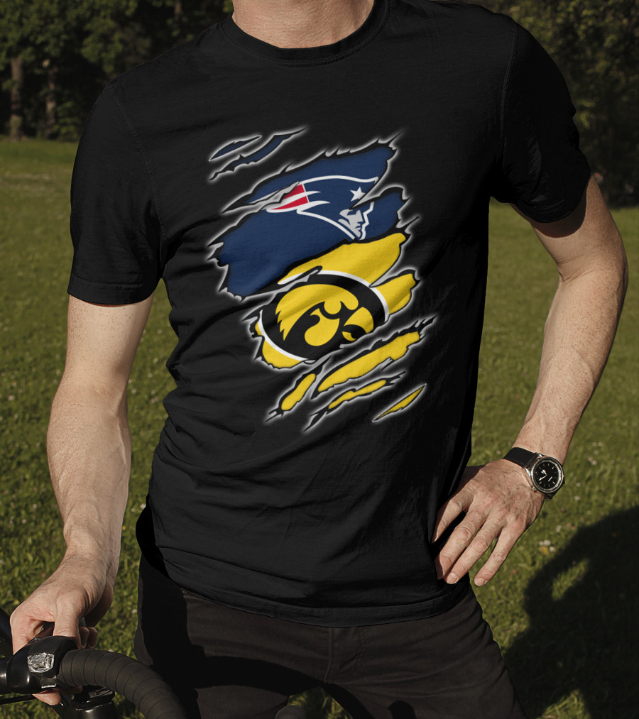 Patriots Hawkeyes Team Spirit Fusion T-Shirt