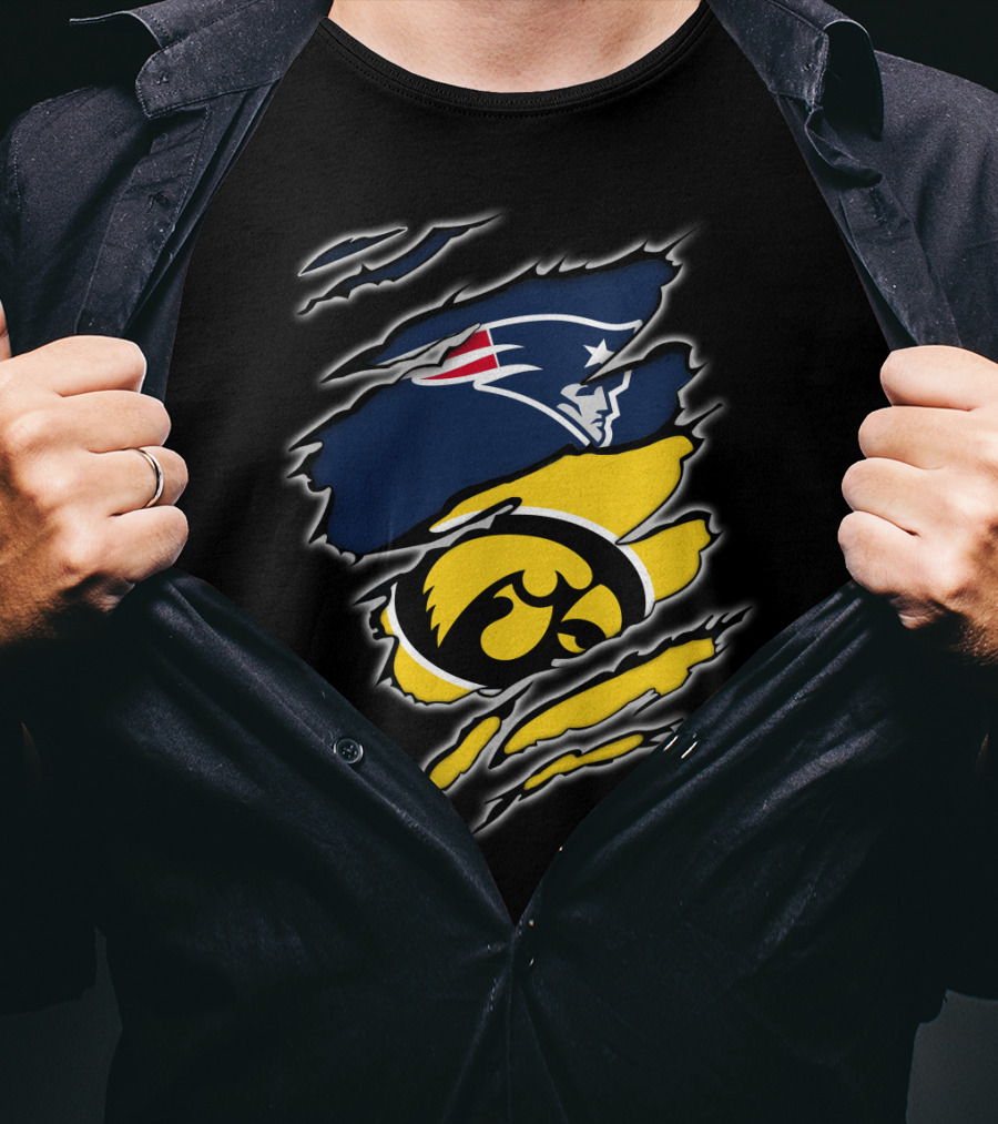 Patriots Hawkeyes Team Spirit Fusion T-Shirt