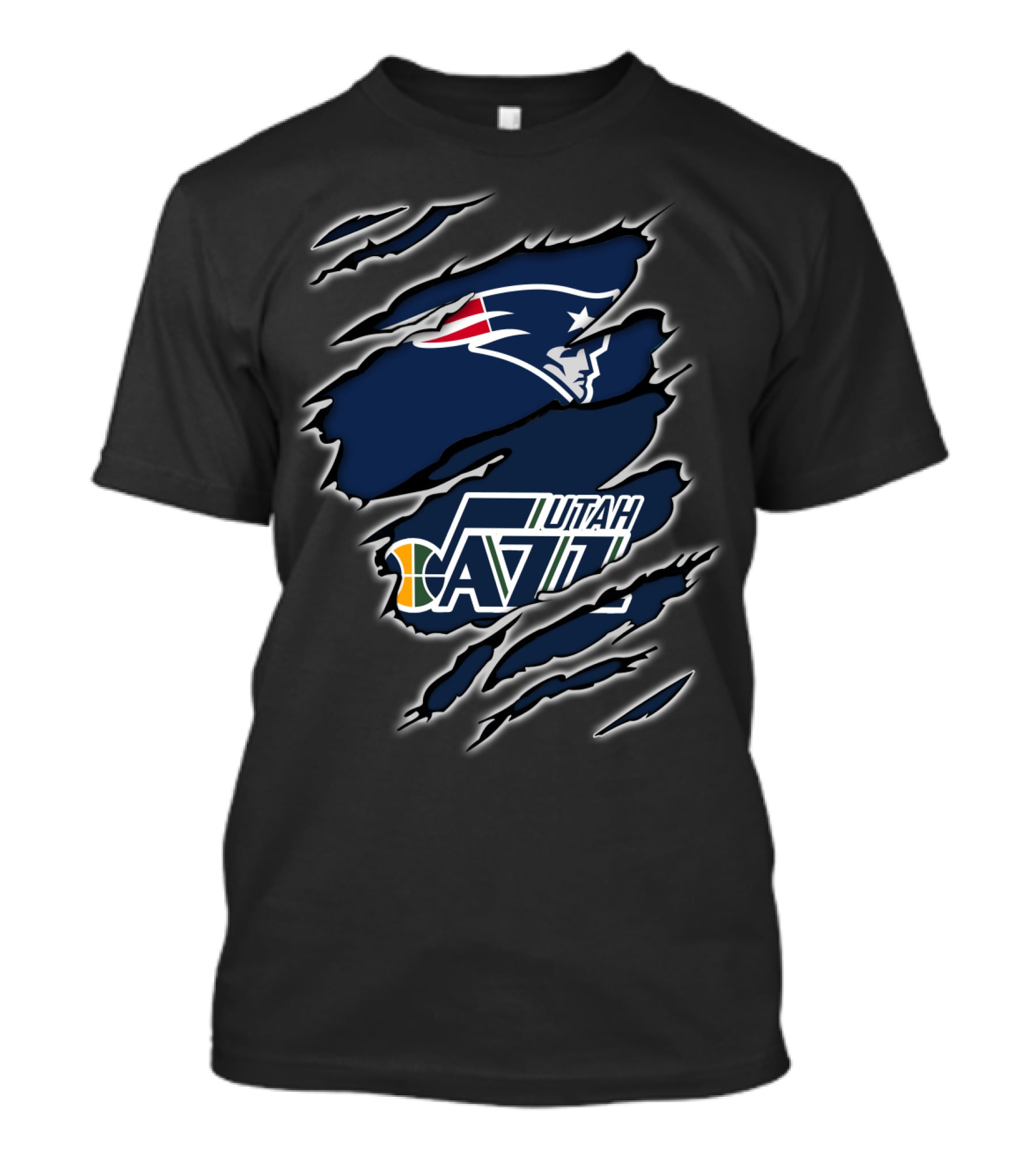 New England Patriots Utah Jazz Rip T-Shirt
