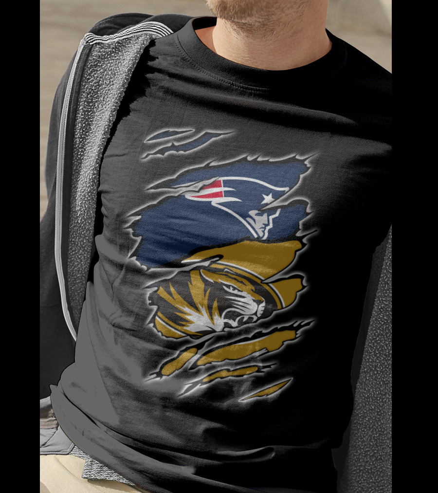 Patriots New England Tigers Missouri Fans United T-Shirt