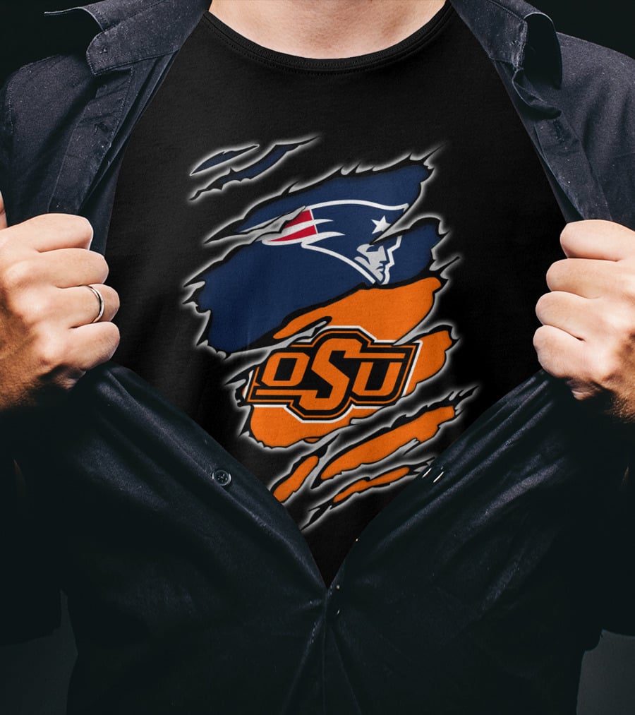 OSU Cowboys Patriots Logo Mashup T-Shirt