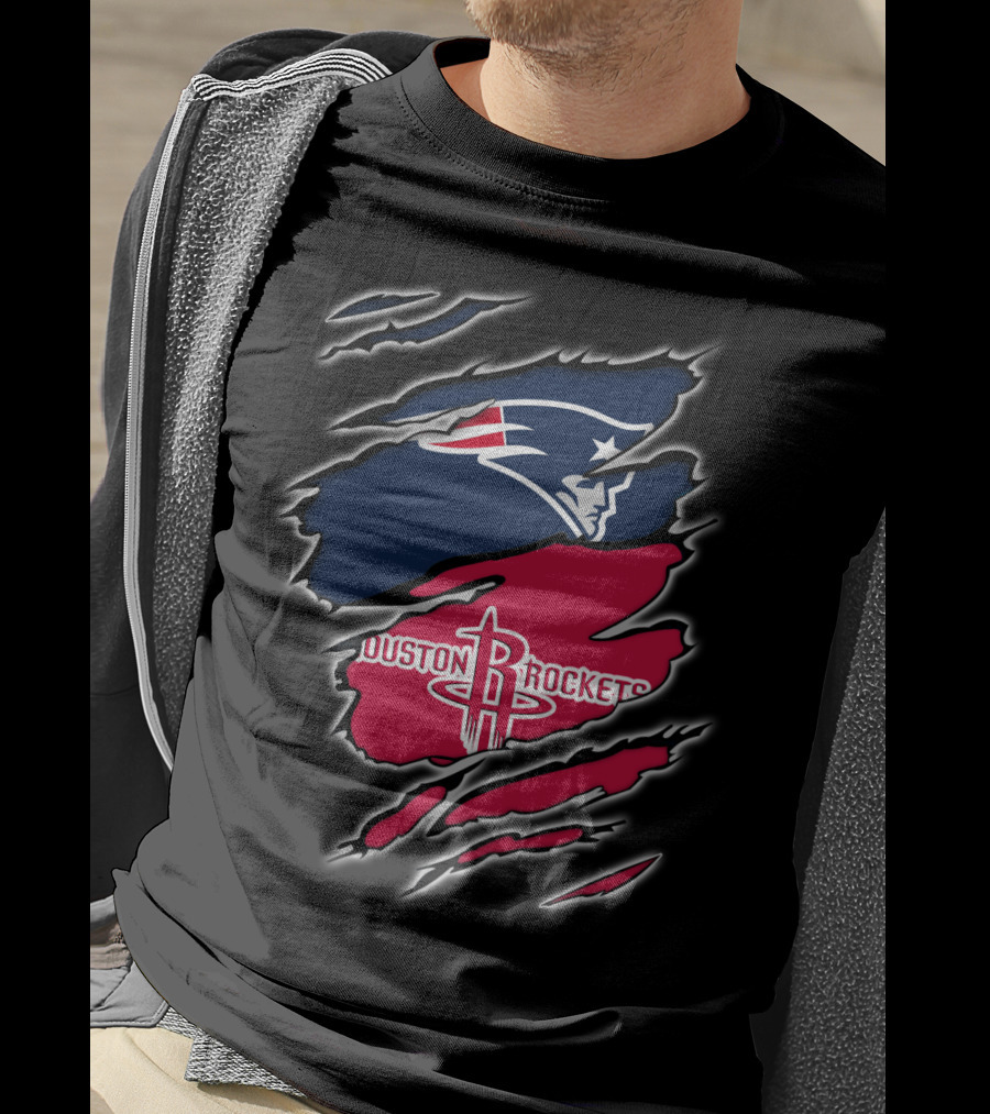 New England Patriots Houston Rockets Combo T-Shirt
