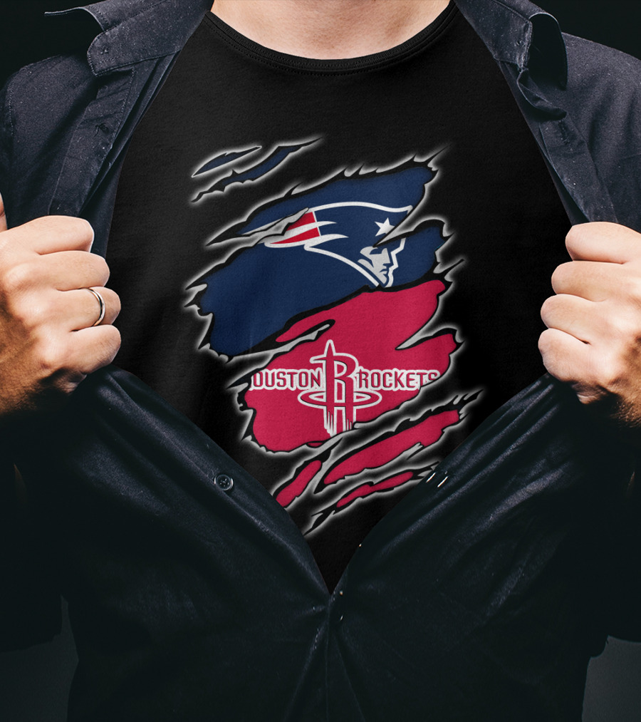 New England Patriots Houston Rockets Combo T-Shirt