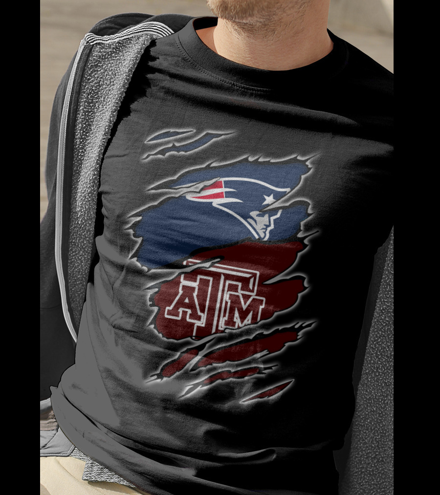 Patriots Texas A&M Aggies Logo Fusion T-Shirt