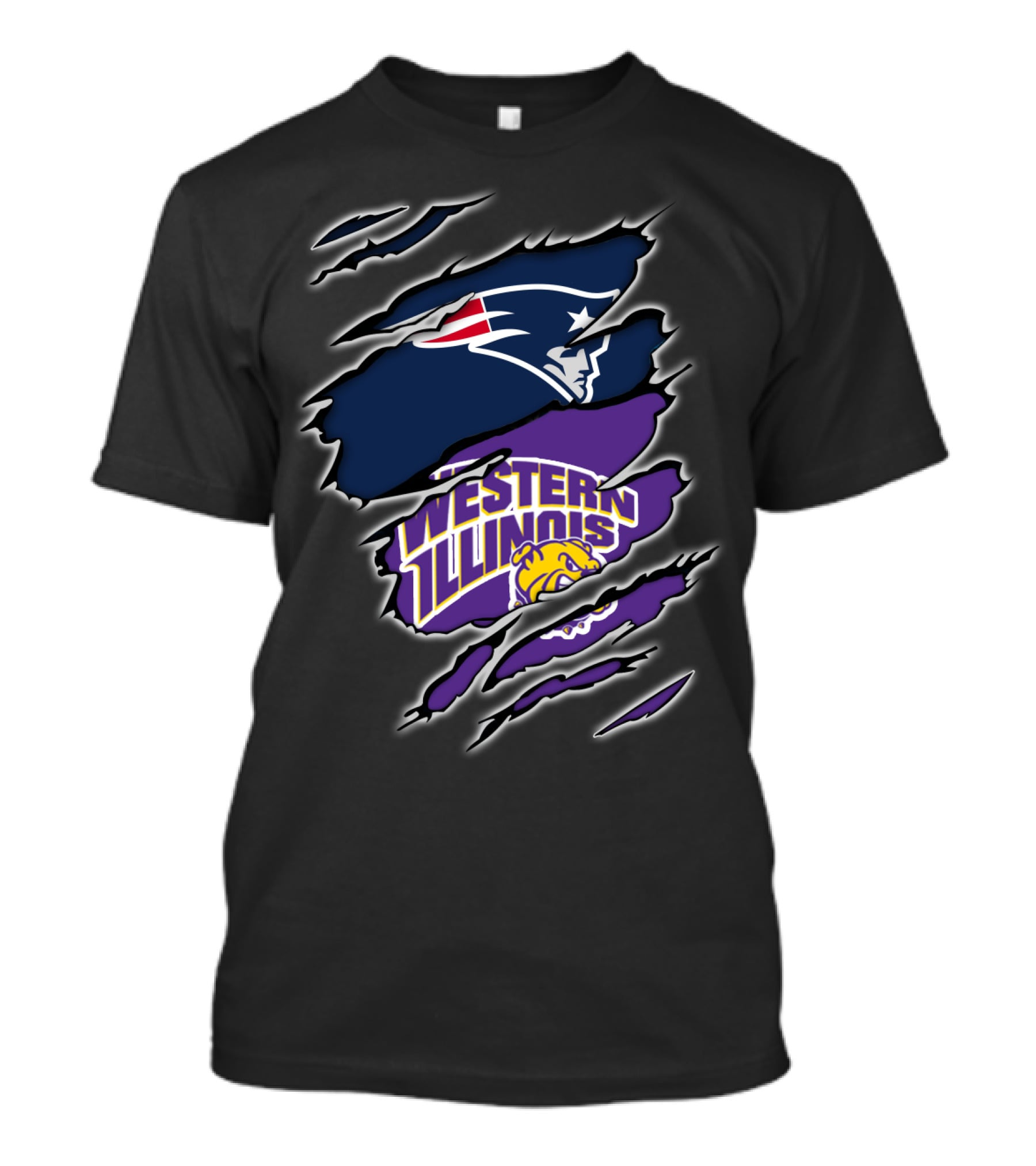 Patriots Western Illinois Leathernecks Logo Crossover T-Shirt