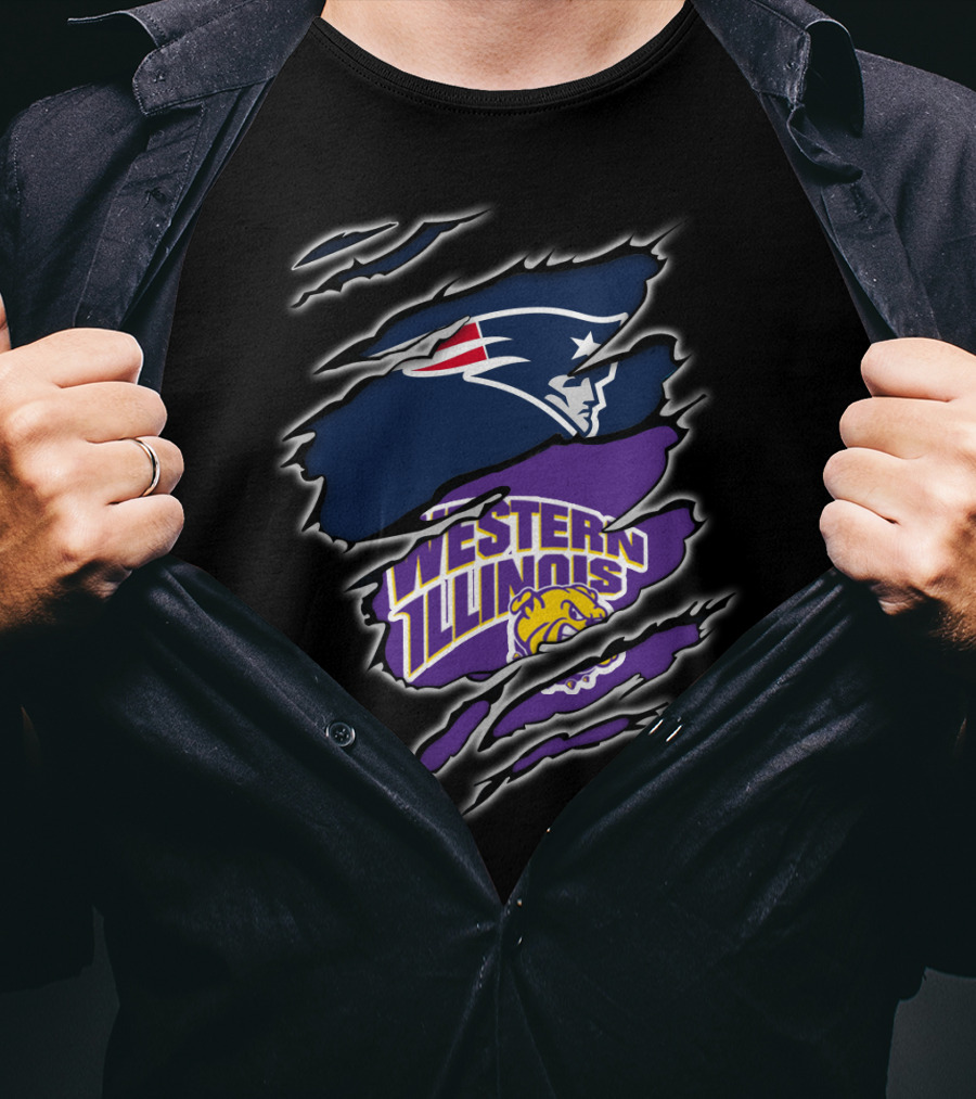 Patriots Western Illinois Leathernecks Logo Crossover T-Shirt